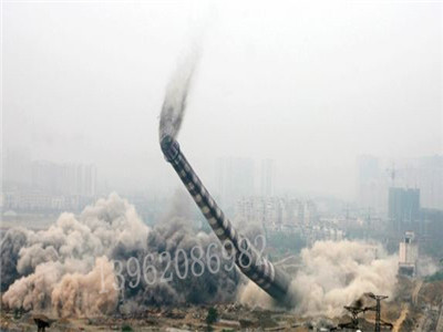 侯馬磚砌煙囪爆破拆除安全可靠