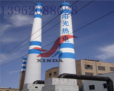 100米水泥煙囪定向拆除一安全施工