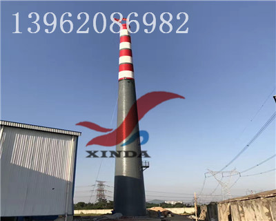 磚砌煙囪定向拆除一安全施工