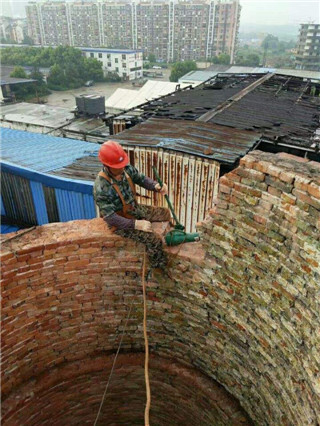 鍋爐煙囪人工拆除